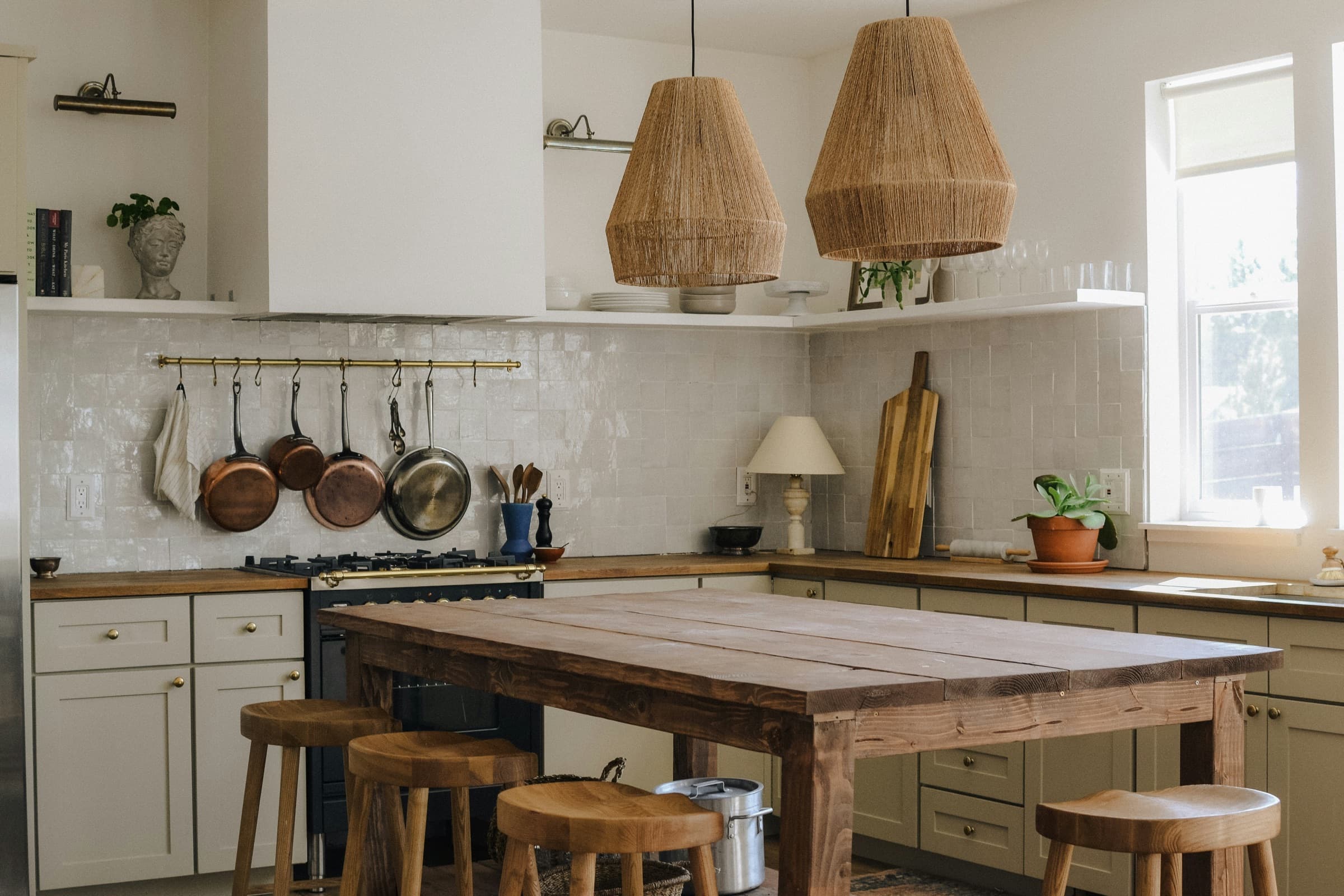 A calm, organized living space styled by The Moore Method